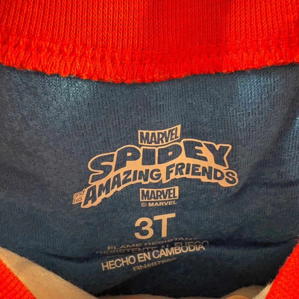 Marvel Spiderman Spidey Amazing Friends PJ Set Boys 3T Blue NEW‎ Flannel Pajamas